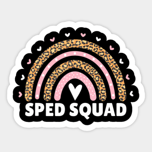 Sped Squad Rainbow Special Education Teacher Sticker